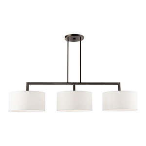 Meridian - 3 Light Extra Large Linear Chandelier-18.25 Inch Tall and 14 Inch Wide - 1012153