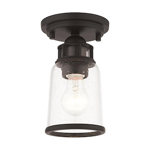Lawrenceville - 1 Light Flush Mount in Coastal Style - 5.13 Inches wide by 8 Inches high - 1012109
