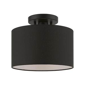 Bainbridge - 1 Light Small Semi-Flush Mount In Transitional Style-8.5 Inches Tall and 10 Inches Wide - 1220259