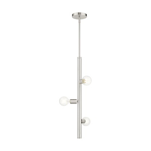 Bannister - 3 Light Pendant in Mid Century Modern Style - 6 Inches wide by 29.5 Inches high - 1011991
