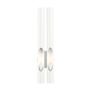 Acra - 2 Light ADA Wall Sconce in Contemporary Style - 5.13 Inches wide by 22 Inches high - 1011968