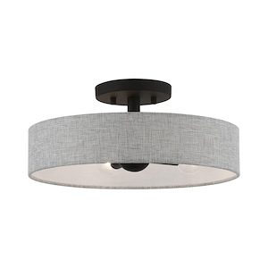 Elmhurst - 4 Light Semi-Flush Mount In Timeless Style-6 Inches Tall and 14 Inches Wide - 1220262
