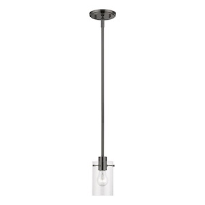 Munich - 1 Light Pendant In Contemporary Style-15.25 Inches Tall and 5 Inches Wide - 1219879