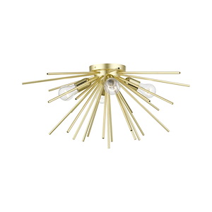 Tribeca - 4 Light Large Flush Mount In Sculptural Style-12.13 Inches Tall and 25 Inches Wide - 1219889