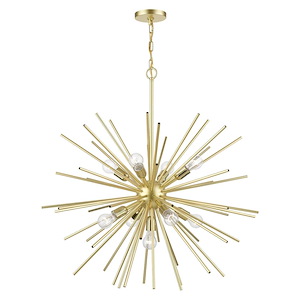 Tribeca - 9 Light Foyer Pendant In Sculptural Style-34.38 Inches Tall and 34 Inches Wide - 1219918