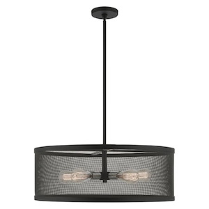 Industro - 5 Light Chandelier in Contemporary Style - 25 Inches wide by 17.75 Inches high - 939488