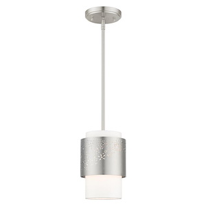 Noria - 1 Light Pendant in Modern Style - 7 Inches wide by 11.63 Inches high - 1012199