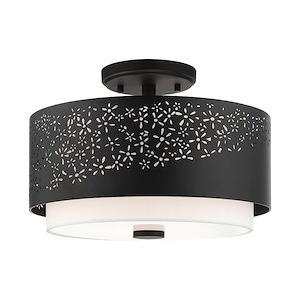 Noria - 3 Light Semi-Flush Mount in Modern Style - 15 Inches wide by 10.75 Inches high - 1012204