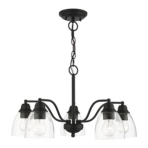 Montgomery - 5 Light Chandelier in New Traditional Style - 24 Inches wide by 13.25 Inches high - 1012196