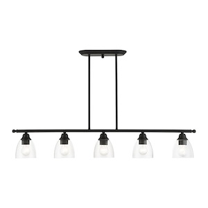 Montgomery - 5 Light Linear Chandelier in New Traditional Style - 5 Inches wide by 14.25 Inches high - 1012197