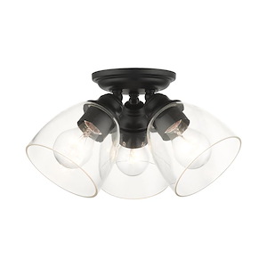 Montgomery - 3 Light Flush Mount in New Traditional Style - 14.25 Inches wide by 7.5 Inches high - 1012194