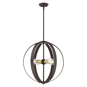 Modesto - 4 Light Chandelier in Industrial Style - 20 Inches wide by 24.75 Inches high - 1012185