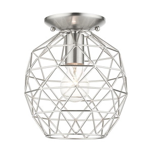 Paxten - 1 Light Flush Mount in Geometric Style - 8 Inches wide by 9.25 Inches high - 1012068