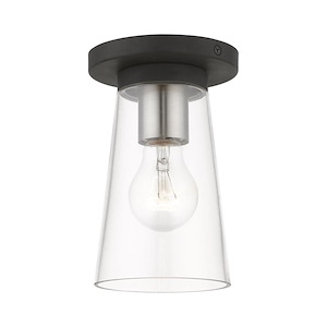 Cityview - 1 Light Small Flush Mount In Contemporary Style-7.25 Inches Tall and 4.75 Inches Wide - 1219882