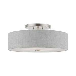 Dakota - 4 Light Semi-Flush Mount In Transitional Style-8.13 Inches Tall and 18 Inches Wide - 1219897