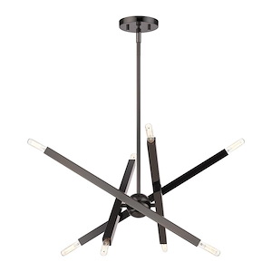 Monaco - 8 Light Chandelier In Modern Style-27 Inches Tall and 23 Inches Wide - 1296971