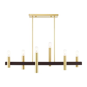 Helsinki - 6 Light Chandelier in Mid Century Modern Style - 8.25 Inches wide by 24 Inches high - 939482