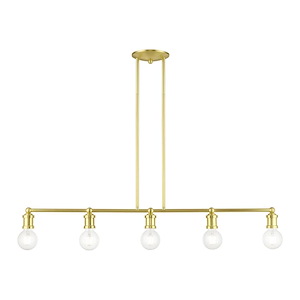 Lansdale - 5 Light Large Linear Chandelier In Transitional Style-10.75 Inches Tall and 6 Inches Wide - 1219944