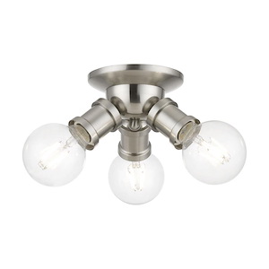 Lansdale - 3 Light Flush Mount In Transitional Style-4 Inches Tall and 7 Inches Wide - 1219924