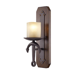 Cape May - 1 Light Wall Sconce in Mediterranean Style - 6 Inches wide by 17.5 Inches high - 396998