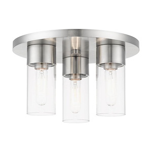 Carson - 3 Light Flush Mount In Contemporary Style-8.25 Inches Tall and 14 Inches Wide - 1219899