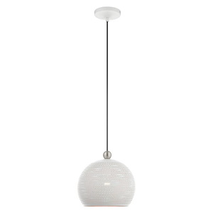 Dublin - 1 Light Pendant in Contemporary Style - 9.88 Inches wide by 11 Inches high - 939475