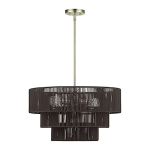 Acordia - 6 Light Pendant-21 Inch Tall and 23 Inch Wide - 1391775