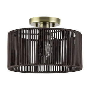 Acordia - 1 Light Medium Semi-Flush Mount-8.25 Inch Tall and 12 Inch Wide - 1391779