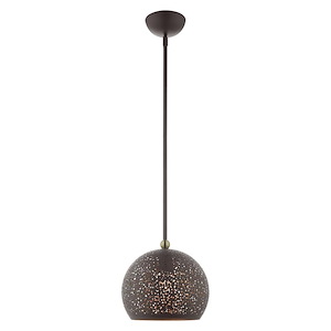 Charlton - 1 Light Pendant in Contemporary Style - 9.88 Inches wide by 18.75 Inches high - 939453