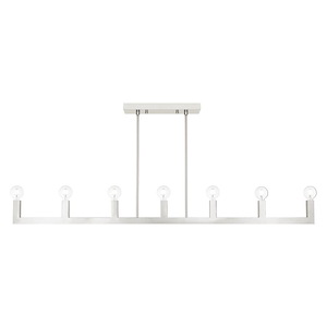 Solna - 7 Light Linear Chandelier in Mid Century Modern Style - 16.5 Inches wide by 16.5 Inches high - 1220279