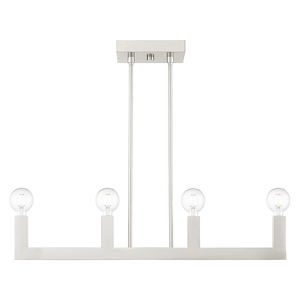 Solna - 4 Light Linear Chandelier in Mid Century Modern Style - 5.13 Inches wide by 16.5 Inches high - 1219929