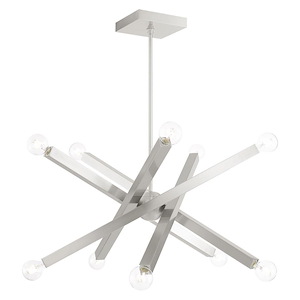 Solna - 10 Light Chandelier in Mid Century Modern Style - 34 Inches wide by 24 Inches high - 1219955