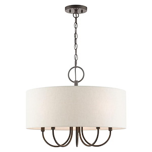 Blossom - 5 Light Pendant in New Traditional Style - 22 Inches wide by 18 Inches high - 1012012