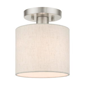 Blossom - 1 Light Petite Semi-Flush Mount In Transitional Style-8.5 Inches Tall and 7 Inches Wide - 1012142