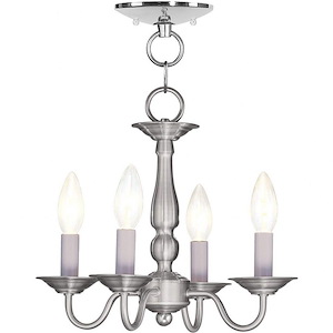 Williamsburgh - 4 Light Convertible Mini Chandelier in Traditional Style - 13 Inches wide by 11 Inches high - 415173