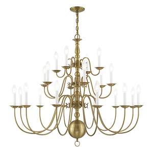 Williamsburgh - 22 Light Chandelier in Traditional Style - 42 Inches wide by 40 Inches high - 939577