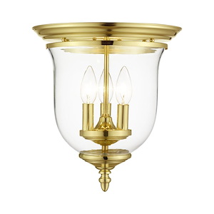 Legacy - 3 Light Flush Mount in Traditional Style - 11.5 Inches wide by 12.5 Inches high - 189968