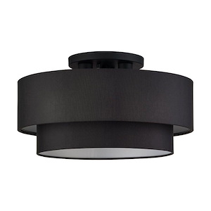 Bainbridge - 3 Light Large Semi-Flush Mount-10.25 Inch Tall and 18 Inch Wide - 1391690