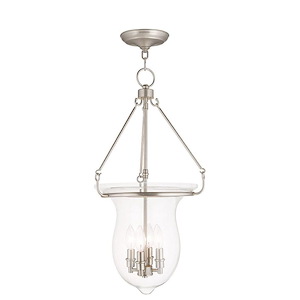 Canterbury - 4 Light Pendant-27 Inches Tall and 14 Inches Wide - 476866