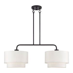 Manorwood - 2 Light Large Linear Chandelier-22 Inches Tall and 13 Inches Wide - 1337563