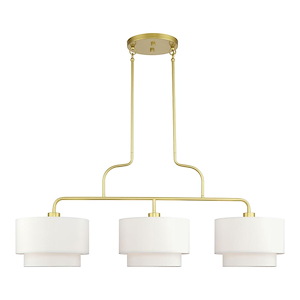 Manorwood - 3 Light Extra Large Linear Chandelier-30 Inches Tall and 13 Inches Wide - 1337564