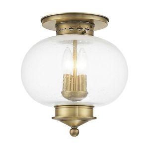 Harbor - 3 Light Flush Mount in Coastal Style - 11 Inches wide by 11.5 Inches high - 1029760