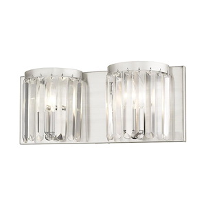 Ashton - 2 Light ADA Bath Vanity in Glam Style - 17 Inches wide by 7 Inches high - 443948