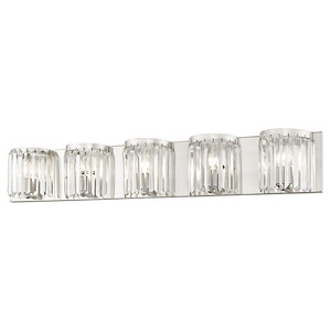Ashton - 5 Light ADA Bath Vanity in Glam Style - 42.75 Inches wide by 7 Inches high - 443945