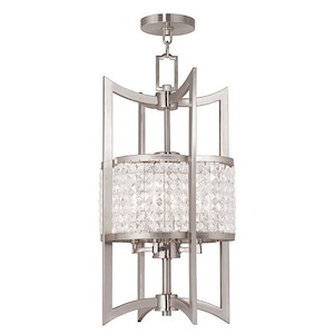 Grammercy - 4 Light Hanging Lantern in New Traditional Style - 12 Inches wide by 24 Inches high - 443928