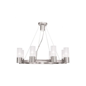 Midtown - 8 Light Chandelier in Contemporary Style - 26 Inches wide by 20 Inches high - 444016