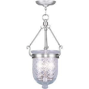 Jefferson - Three Light Chain Hanging Lantern in Traditional Style - 10 Inches wide by 25 Inches high - 415296