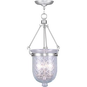 Jefferson - 3 Light Chain Lantern in Traditional Style - 12 Inches wide by 25 Inches high - 415291