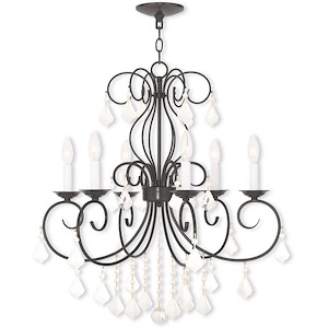 Donatella - 6 Light Chandelier in French Country Style - 25.25 Inches wide by 28.5 Inches high - 1220069