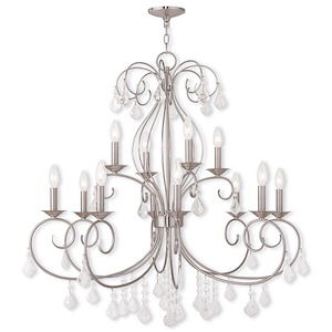 Donatella - 9 Light Chandelier in French Country Style - 29 Inches wide by 33 Inches high - 476922